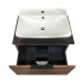 Тумба-умывальник Comforty Штутгарт 60 дуб тёмно-коричневый c раковиной Comforty 9055RA-50 00004151039 