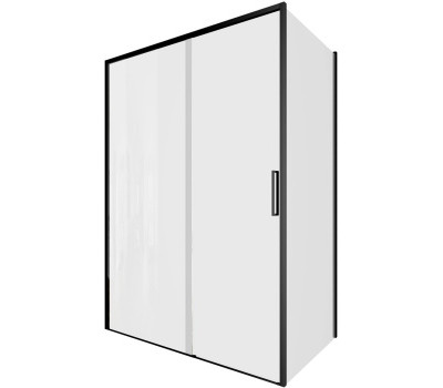 Душевой уголок Aquanet Pleasure Evo 140x100 AE65-140x100-BT профиль черный, прозрачное стекло 