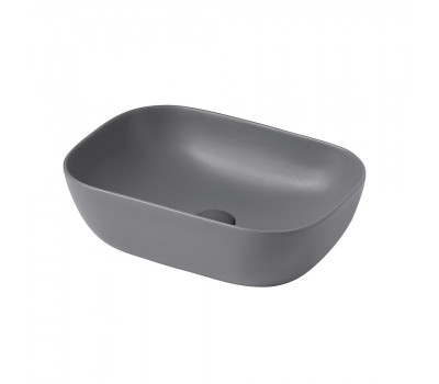 Раковина накладная ABBER Rechteck AC2200MG серая матовая 