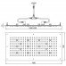 Верхний душ BOSSINI Rectangular WI0382.030 Хром 