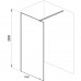 Душевая перегородка Ravak Walk-In Wall 100 профиль Черный стекло Transparent GW9WA0300Z1 