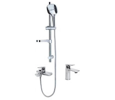 Набор для ванны 3 в 1 Grocenberg GB1009CR, хром 