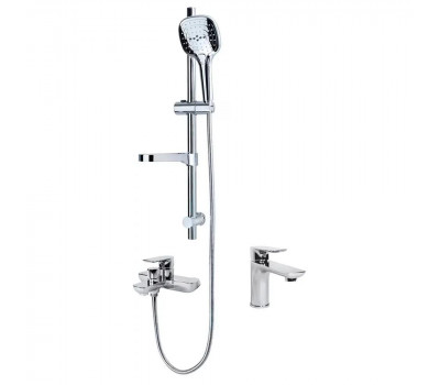 Набор для ванны 3 в 1 Grocenberg GB1009CR, хром 