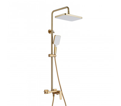 Душевая система Shevanik S4226G, золотой сатин