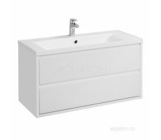 Тумба под раковину Aquaton Римини 100 белый глянец 1A232801RN010 NEW 