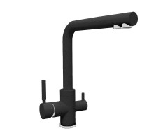Смеситель для кухни с подключением фильтра Florentina АЛЬДО 333.40H.2123.102, черный 