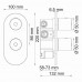 Смеситель для ванны и душа WasserKRAFT 4833 Thermo  хром 