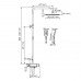 Душевая система WasserKRAFT  A114.255.130.CB Thermo черный матовый 