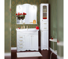 Комплект мебели для ванной Бриклаер АННА 90, белый Комплект мебели для ванной Бриклаер АННА 90, белый