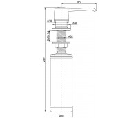 Дозатор для жидкого мыла SAUBER, D001-308 , черный, Paulmark 