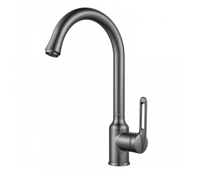 Смеситель для кухни Raffine F103T, оружейная сталь