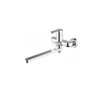 Смеситель для ванны c длинным изливом Bravat Stream F63783C-L Хром 