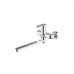 Смеситель для ванны c длинным изливом Bravat Stream F63783C-L Хром 