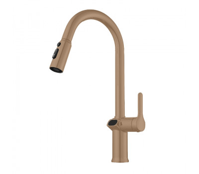 Смеситель для кухни с индикатором температуры Knotlor KN-100/RB, бронза