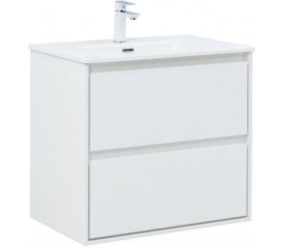 Тумба с раковиной Aquanet Милан (Flash) 70 цв. белый глянец 00340319 Тумба с раковиной Aquanet Милан (Flash) 70 цв. белый глянец 00340319