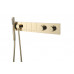 Смеситель ZODIAC THERMO с ручным душем GOLD Boheme 133-SYS-G золото 