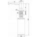 Дозатор для жидкого мыла REIN, D002-GM , вороненая сталь, Paulmark 
