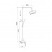 Душевая система Rose R1836-6, хром