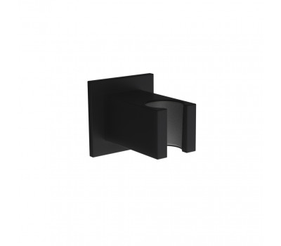 Держатель для лейки PAINI фиксированный, квадратный, латунь, матовый чёрный PVD 53PZ186QQ 