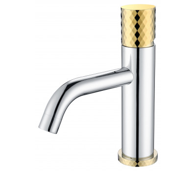 Смеситель STICK для умыв. низ. CHROME DIAMOND GOLD Boheme 121-CRG 