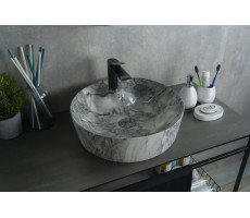 Раковина накладная Gid Mnc533 Под камень глянцевый 