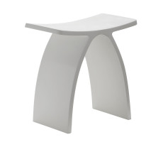 Стульчик для ванной ABBER Stein AS1639 белый матовый 