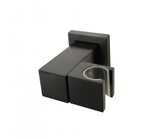 Вывод для воды PAINI квадратный, с держателем для лейки, черный брашированный PVD (PZ) 50PZ480QQ 