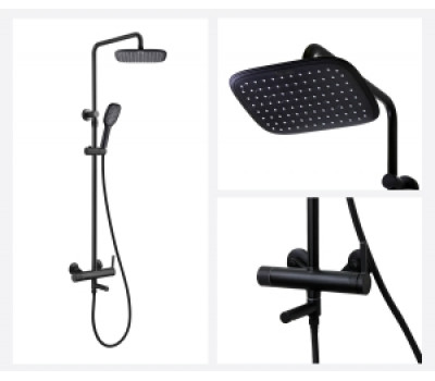 Душевая стойка АВАНГАРД 2039H черный Bronze de Luxe 