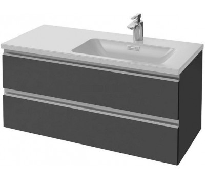Тумба под раковину VOX, подвесная, 2 ящика 100х46 см cерый антрацит Jacob Delafon EB2026-RA-442 