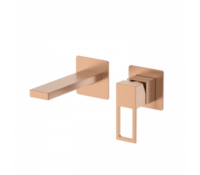 Смеситель для раковины DQ Dortmund встраиваемый настенный браш.роз.золото DA1714433 