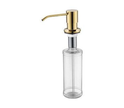 Дозатор для жидкого мыла REIN, D002-G, золото, Paulmark 