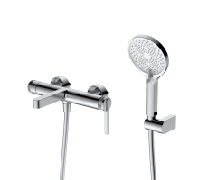 Смеситель для ванны с душем DQ Bonn короткий излив хром DA1703201 