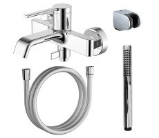 Смеситель для ванны и душа Azario VINCENTE с ручным душем, хром AZ-VRZ238326C Смеситель для ванны и душа Azario VINCENTE с ручным душем, хром AZ-VRZ238326C
