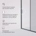 Дверь душевая в нишу AM.PM Gem W90G-120-1-195BG Стекла прозрачное, тонированное; профиль черный 