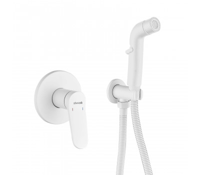 Гигиенический душ со смесителем Shevanik S4305C, белый