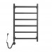 Полотенцесушитель электрический Domoterm Квадро Плюс Квадро Плюс П6 500х800 EL черный Черный, матовый Полотенцесушитель электрический Domoterm Квадро Плюс Квадро Плюс П6 500х800 EL черный Черный, матовый