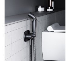 Смеситель, монтируемый в стену с гигиеническим душем Damixa Option 212000300 Черный Смеситель, монтируемый в стену с гигиеническим душем Damixa Option 212000300 Черный