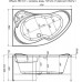 Акриловая ванна Aquanet Capri 170x110 L 00203914 (рама отдельно)