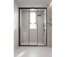 Душевая дверь раздвижная Veconi Premium Prato 300 B-R, 1400х2000, черный матовый PR3/R-140-01-B-C4 