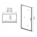 Душевое ограждение CeramaLux CL1020-100 Хром Душевое ограждение CeramaLux CL1020-100 Хром