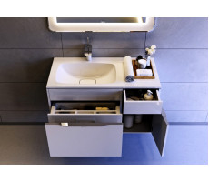 Подвесная тумба 90 см Левая. AQWELLA Malaga Mal.01.09/L Белый  Подвесная тумба 90 см Левая. AQWELLA Malaga Mal.01.09/L Белый