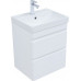 Тумба с раковиной Aquanet Слим 50 2 ящ. цв.белый сатин 00348175 Тумба с раковиной Aquanet Слим 50 2 ящ. цв.белый сатин 00348175