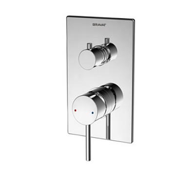 Встраиваемый смеситель 3-функц. Bravat P69193C-ENG Хром 