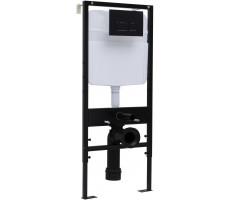 Набор инсталляция + Кнопка смыва LOGAN SPACE двойная, Black Mattе 299423  Набор инсталляция + Кнопка смыва LOGAN SPACE двойная, Black Mattе 299423