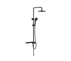 Душевой гарнитур с верхней лейкой IDDIS Ray RAYMS3Fi76 черный матовый