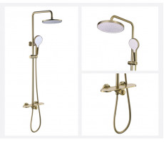 Душевая стойка Bronze de Luxe ICON 80112CG матовое золото 