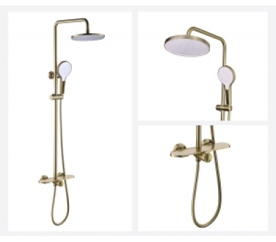 Душевая стойка каскадный излив АЙКОН 80112CG золотой Bronze de Luxe 