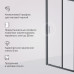 Дверь душевая в нишу AM.PM Gem W90G-100-1-195BM Стекла прозрачное, матовое; профиль черный 