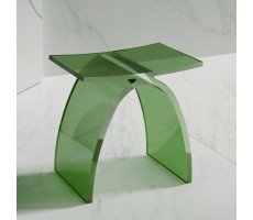 Стульчик для ванной прозрачный ABBER Kristall AT1739Emerald зеленый 