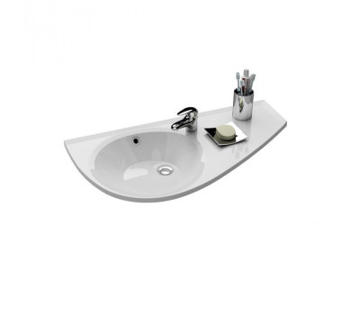 Раковина подвесная 85см Ravak Avocado XJ1P1100000 литьевой мрамор, цвет Белый Раковина подвесная 85см Ravak Avocado XJ1P1100000 литьевой мрамор, цвет Белый